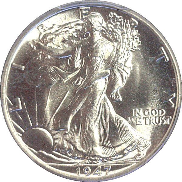 1947 Walking Liberty Half Dollar. -  PCGS MS-66+ - Image 2