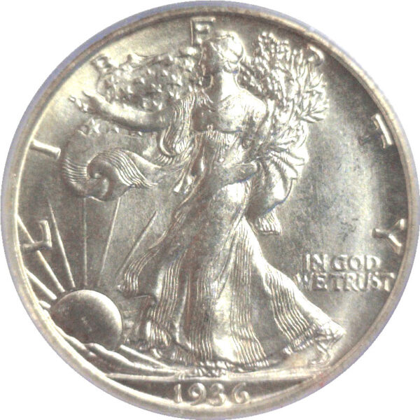 1936-S walking Liberty Half Dollar  -  PCGS MS-66 - Image 2