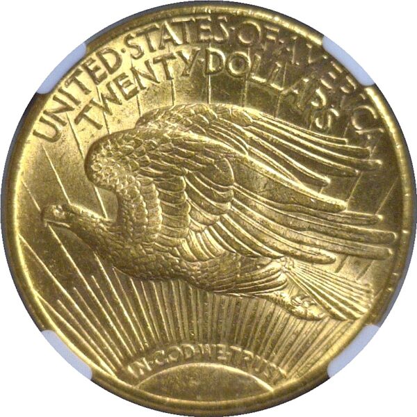 1915-S $20 St. Gaudens  -  NGC MS-64  CAC - Image 3