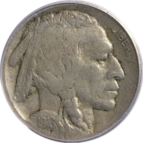 1916 Doubled Die Obverse. Buffalo Nickel. -  PCGS VF-35 - Image 2