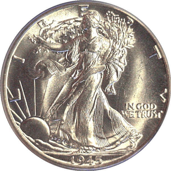 1945-D Walking Liberty Half Dollar. -  PCGS MS-66 - Image 2