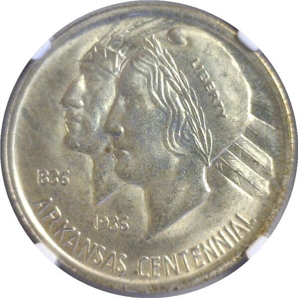 1936 Arkansas Commemorative Half Dollar. -  NGC MS-66 - Image 2