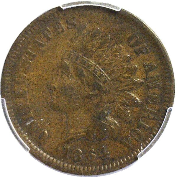 1864-L Indian Head Cent  -  PCGS XF-40 - Image 2