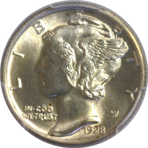 1928 Mercury Dime  -  PCGS MS-66 FB - Image 2