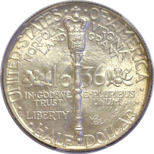 1936 Norfolk Commemorative Half Dollar  -  PCGS MS-67 - Image 3