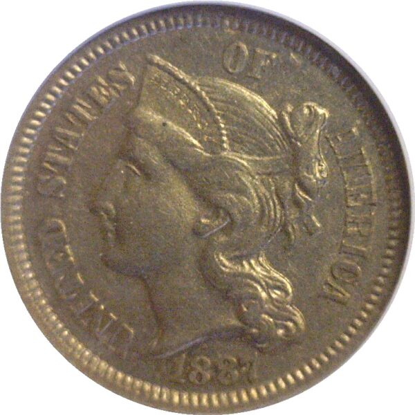 1887/6 Nickel Three Cent. -  ANACS PF-58 - Image 2