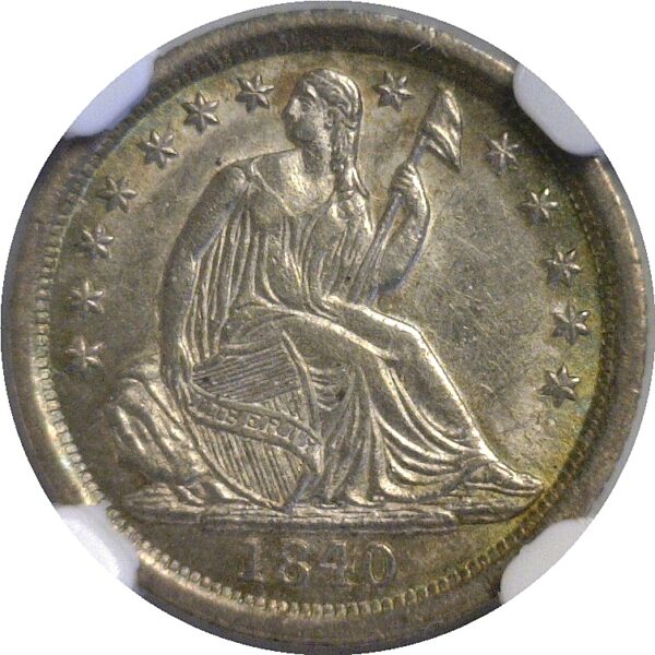 1840-O Seated Liberty Half Dime. -  NGC MS-62 - Image 2