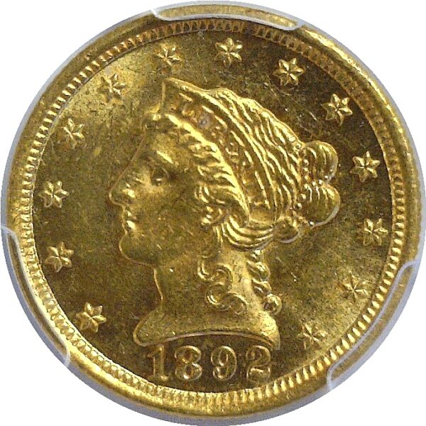 1892 $2 1/2 Liberty  -  PCGS MS-62 - Image 2