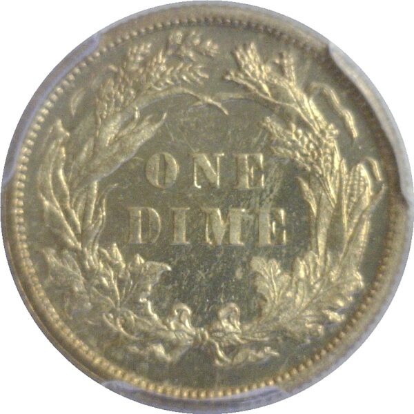 1889 Seated Liberty Dime  -  PCGS PR-66 - Image 3