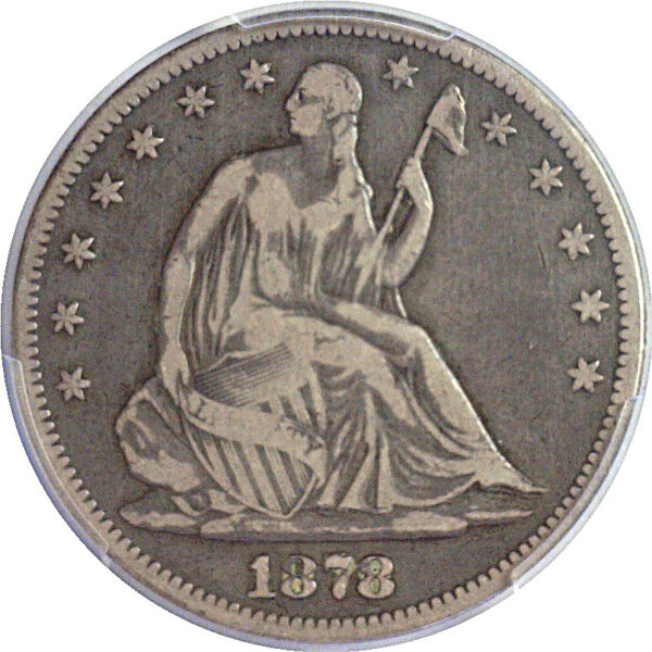 1878-CC Seated Liberty Half Dollar. -  PCGS F-12 - Image 2