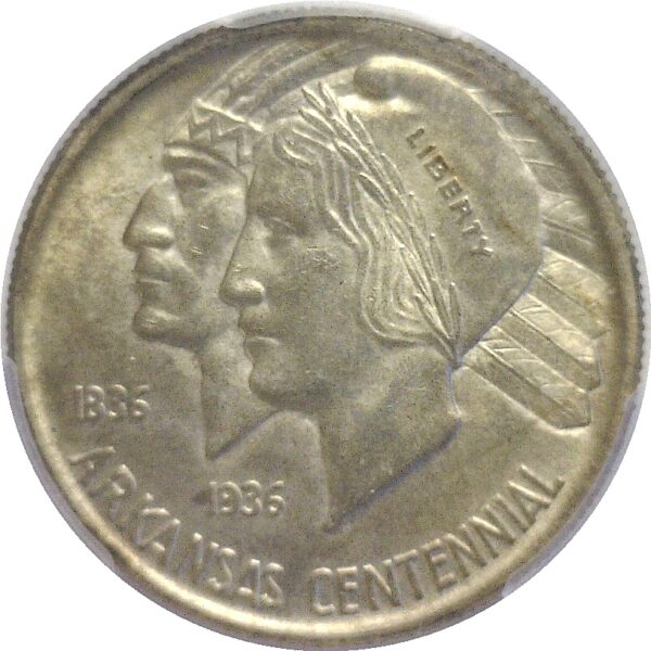 1938 Arkansas Commemorative Half Dollar. -  PCGS MS-66 - Image 2
