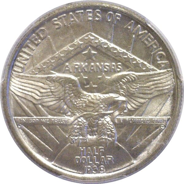 1938 Arkansas Commemorative Half Dollar. -  PCGS MS-66 - Image 3