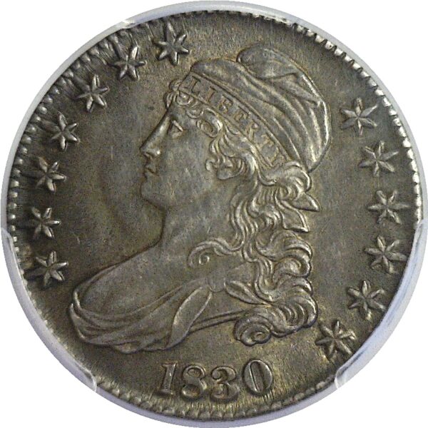 1830 Bust Half Dollar  -  PCGS AU-55 - Image 2