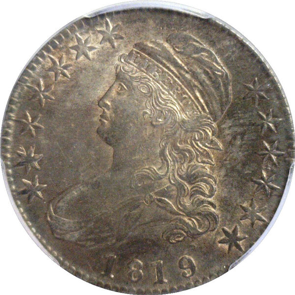 1819/8 Bust Half Dollar. -  PCGS AU-58 - Image 2