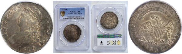 1819/8 Bust Half Dollar. -  PCGS AU-58