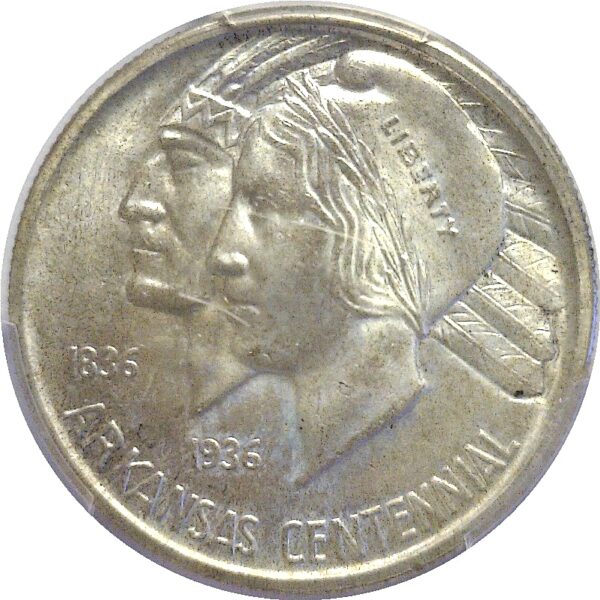 1935 Arkansas Commemorative Half Dollar. -  PCGS MS-66 - Image 2