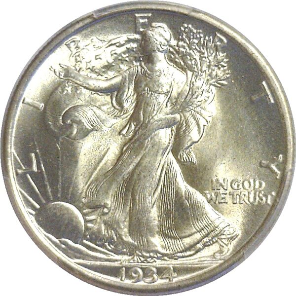 1934 Walking Liberty Half Dollar  -  PCGS MS-66+ - Image 2