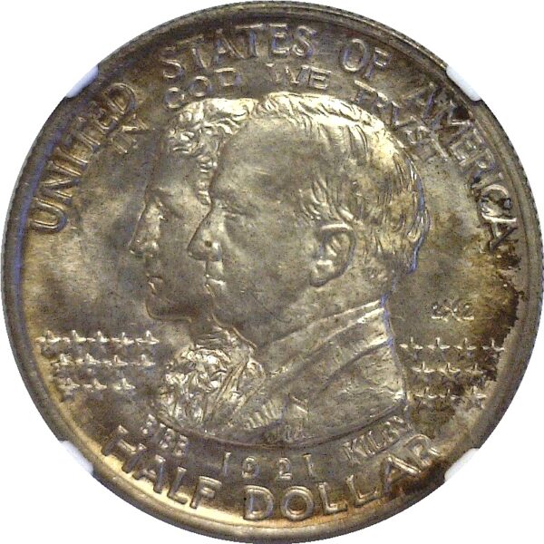 1921 Alabama 2x2.  Commemorative Half Dollar. -  NGC MS-66 - Image 2