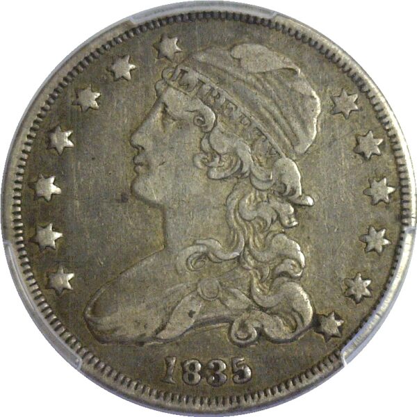 1835 Bust Quarter  -  PCGS VF-35 - Image 2