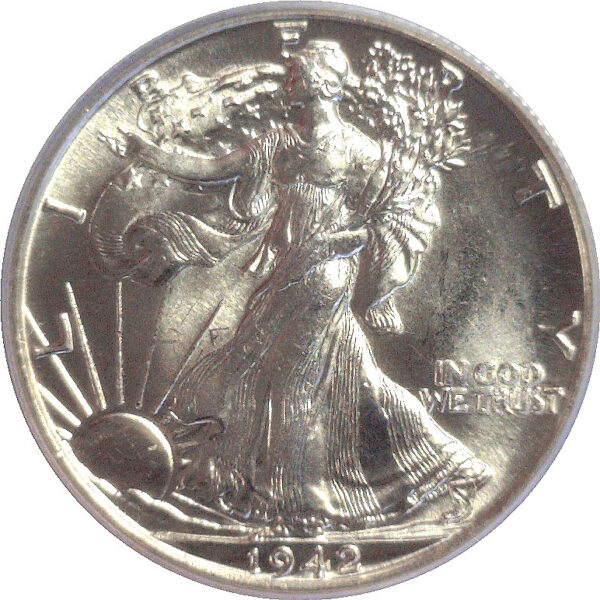 1942 Walking Liberty Half Dollar  -  PCGS MS-66 - Image 2