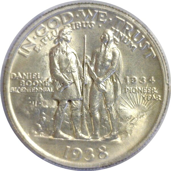 1938 Boone Commemorative Half Dollar  -   PCGS MS-64 - Image 3