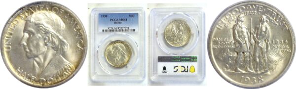 1938 Boone Commemorative Half Dollar  -   PCGS MS-64