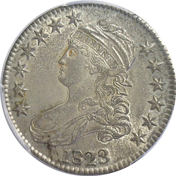 1823 Bust Half Dollar  -  PCGS AU-55 - Image 2