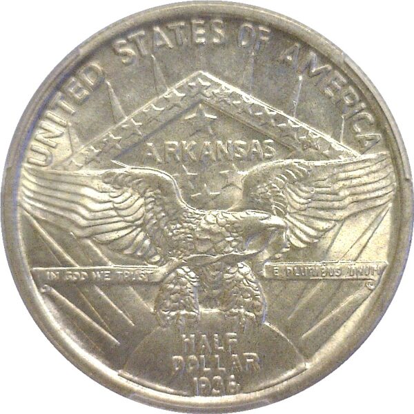 1936 Robinson Commemorative Half Dollar. -  PCGS MS-66 - Image 3