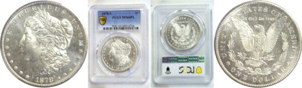 1878-S Morgan Dollar. - PCGS MS-66 PL