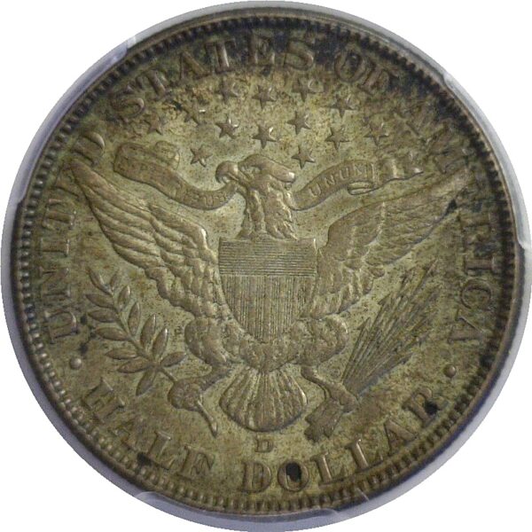 1913-D Barber Half Dollar  -  PCGS AU-55 - Image 3