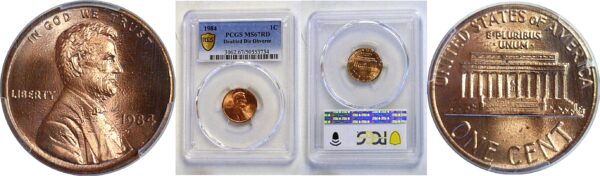 1984 Doubled Die Obverse. Lincoln Cent  -  PCGS MS-67 RD