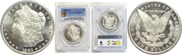 1883-CC Morgan Dollar  -  PCGS MS-63 PL