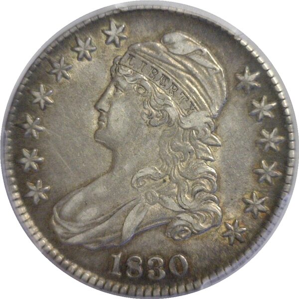 1830 Bust Half Dollar. -  PCGS AU-50 - Image 2