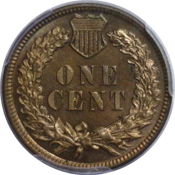 1887 Indian Head Cent  -  PCGS PR-65 RB  CAC - Image 3