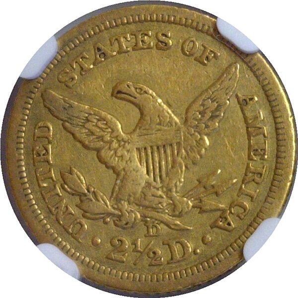 1842-D $2 1/2 Liberty  -  NGC XF-40 - Image 3