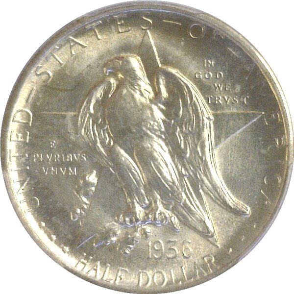 1936-S Texas Commemorative Half Dollar. -  PCGS MS-66 - Image 2