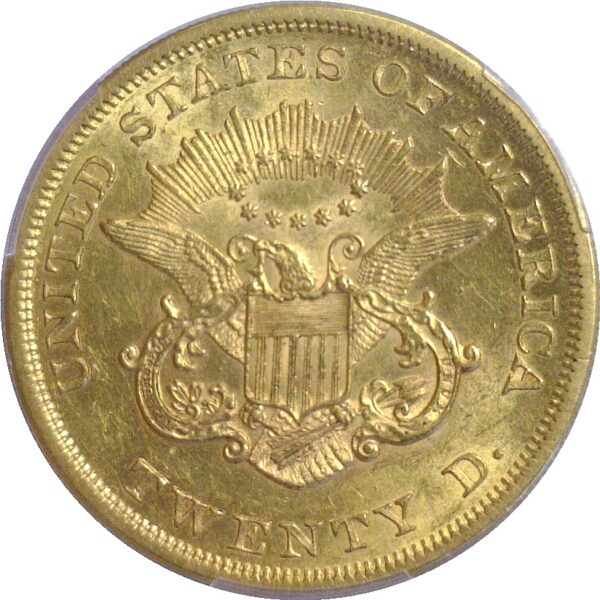 1865 $20 Liberty. -  PCGS AU-58 - Image 3