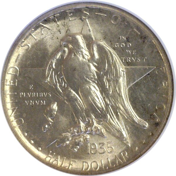 1935-D Texas Commemorative Half Dollar. -  NGC MS-66 - Image 2