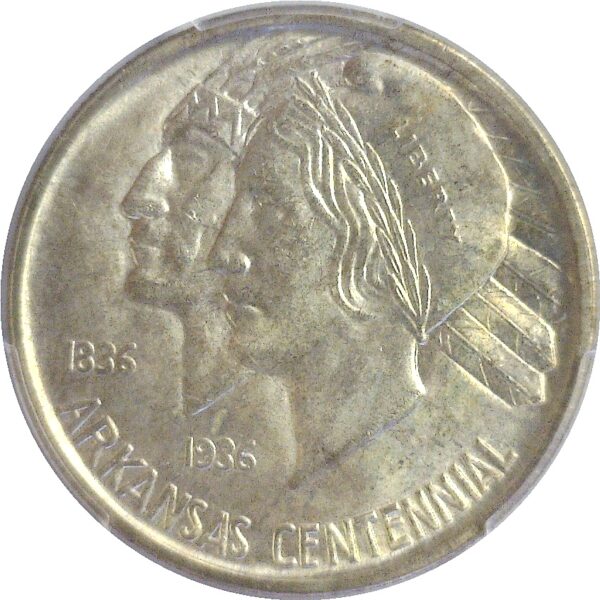 1936-S Arkansas Commemorative Half Dollar. -  PCGS MS-66 - Image 2