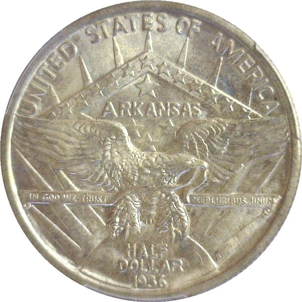 1936-S Arkansas Commemorative Half Dollar. -  PCGS MS-66 - Image 3