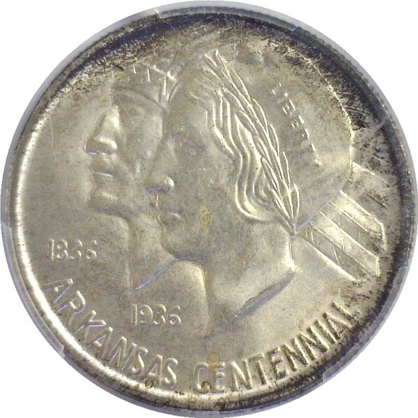 1937-S Arkansas Commemorative Half Dollar. -  PCGS MS-66 - Image 2
