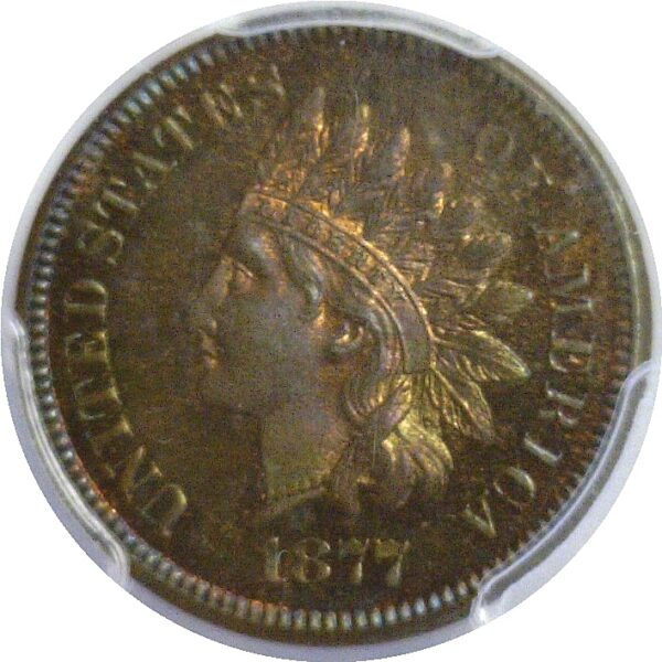 1877 Indian Head Cent  -  PCGS PR-64 BN - Image 2