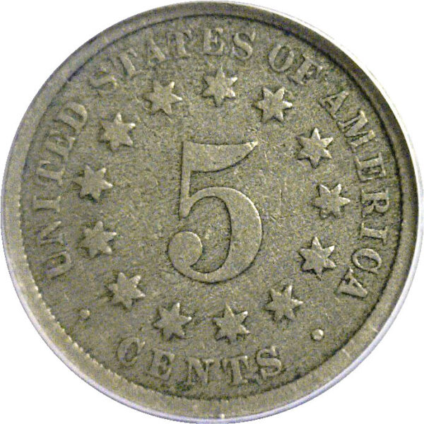 1881 Shield Nickel  -  ANACS VF-25 - Image 3