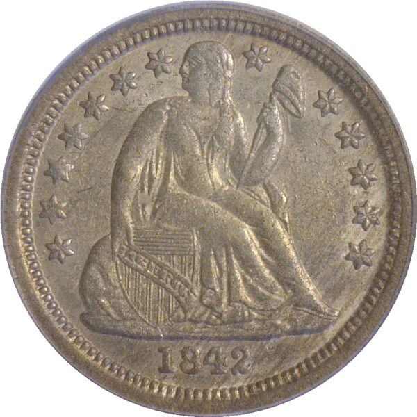 1842-O Seated Liberty Dime. -  PCGS AU-50 - Image 2