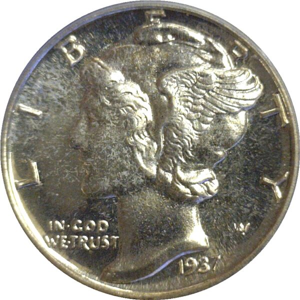 1937 Mercury Dime  -  PCGS PR-66 - Image 2