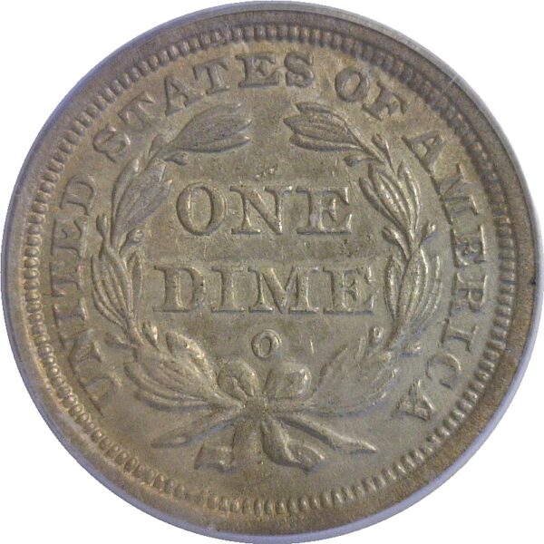 1842-O Seated Liberty Dime. -  PCGS AU-50 - Image 3