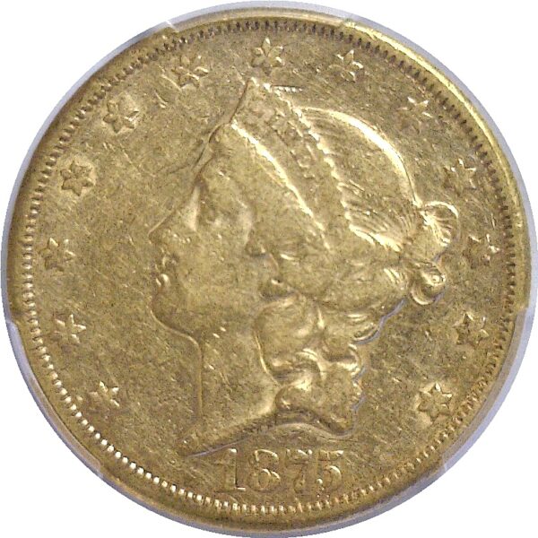 1875-CC $20 Liberty  -  PCGS XF-40 - Image 2