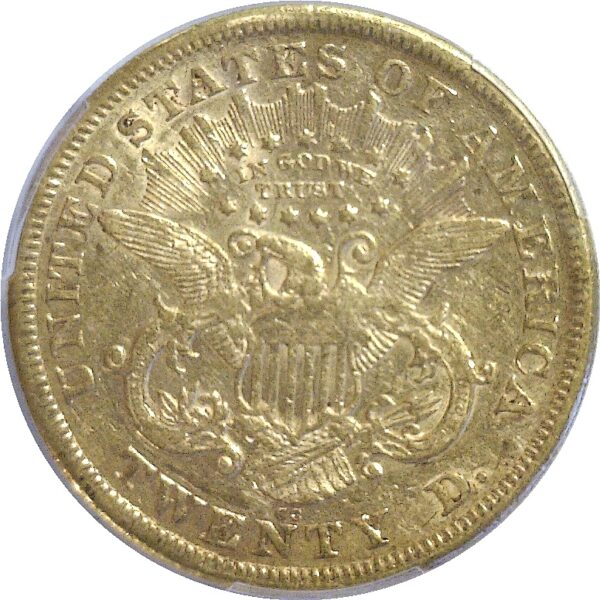 1875-CC $20 Liberty  -  PCGS XF-40 - Image 3
