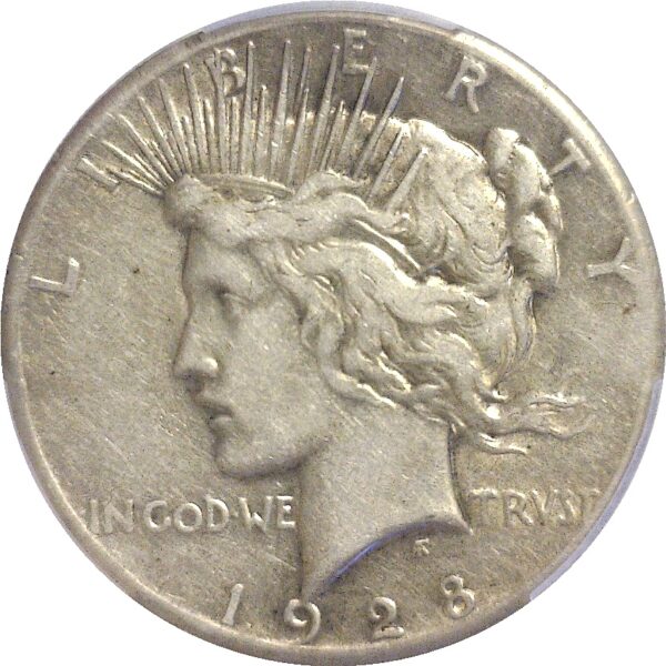 1928 Peace Dollar  -  PCGS VF-25 - Image 2