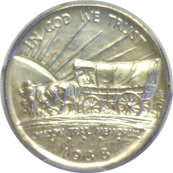 1938-D Oregon Trail Commemorative Half Dollar  -  PCGS MS-66 - Image 3